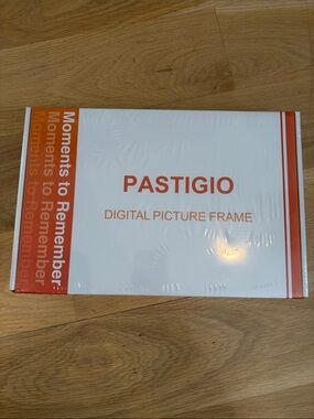 Orange Digital Picture Frame - Modern Photo Display